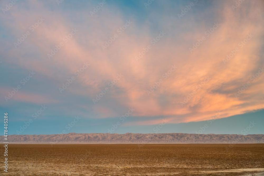 Some view of Chott Jerid- endorheic salt lake in southern Tunisia. -Tozeur governorate - Tunisia Some view of Chott Jerid- endorheic salt lake in southern Tunisia. -Tozeur governorate - Tunisia