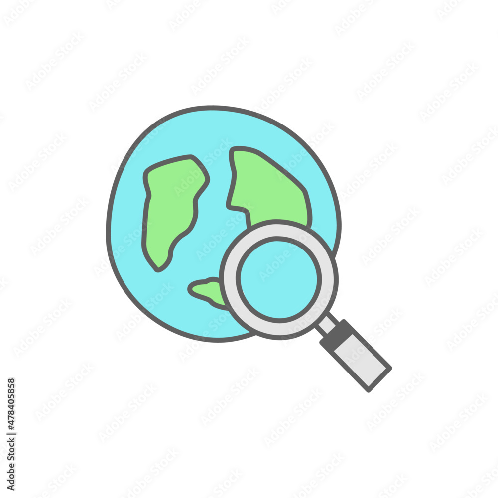 International Business Icon in color icon, isolated on white background International Business Icon in color icon, isolated on white background