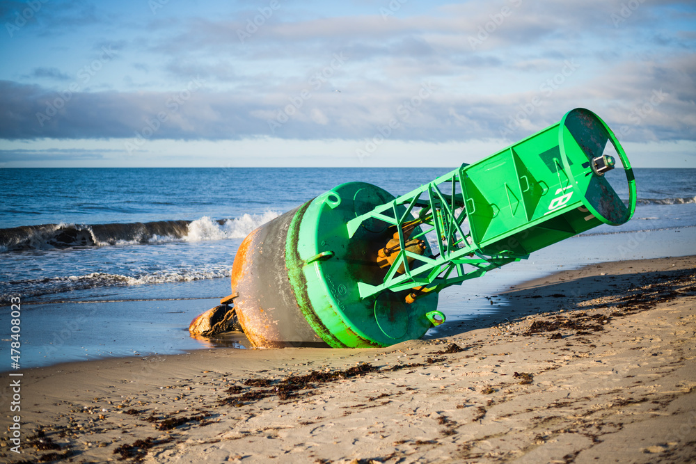 Government Bell Buoy Washed Ashore after Hurricane Government Bell Buoy Washed Ashore after Hurricane