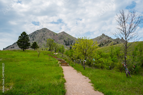 Εκτύπωση καμβά A gorgeous view of the rocky landscape of Bear Butte SP, South Dakota