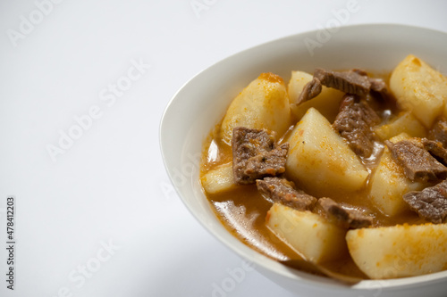 Traditional potato stew dish from Spain