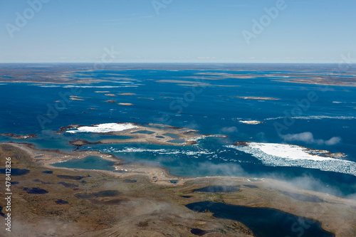 West Coast of Hudson Bay from Whale Cove to Rankin Inlet Nunavut © Overflightstock