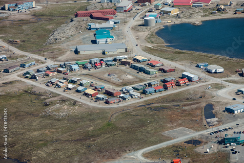 Arctic Village of Rankin Inlet Nunavut Canada © Overflightstock