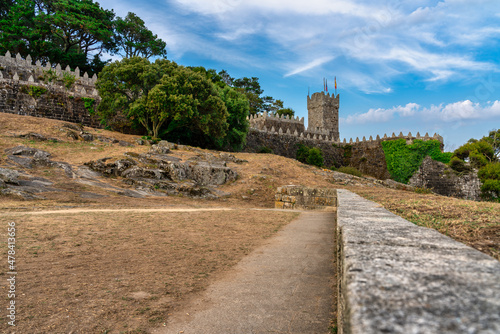 baiona castle in Galicia, Spain photo