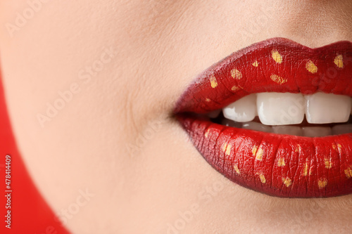 Beautiful young woman with ...