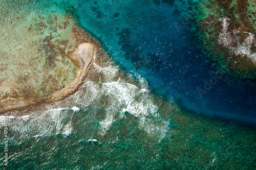Normand Island and its Bay ¨The Bight ¨ British Virgin Islands Caribbean © Overflightstock