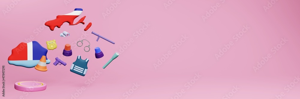3d rendering of police data in Fiji for website cover and social media templates 3d rendering of police data in Fiji for website cover and social media templates