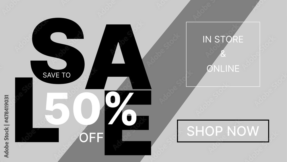 sale banner design template in monochrome style.vector illustration sale banner design template in monochrome style.vector illustration