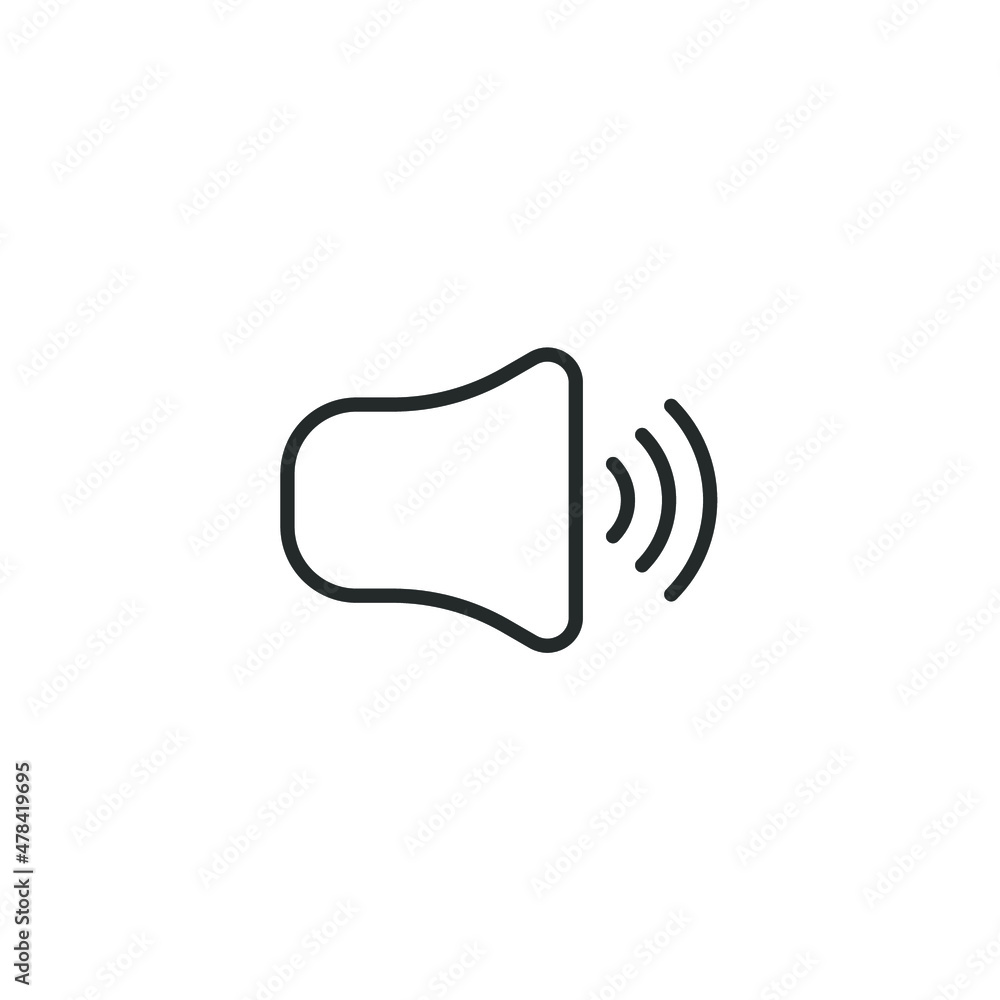 simple vector icon volume editable. isolated on white background. simple vector icon volume editable. isolated on white background.
