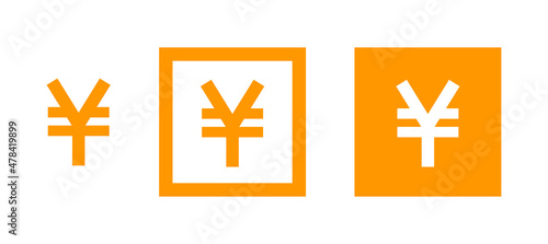 Yen symbol icon vector illustration.