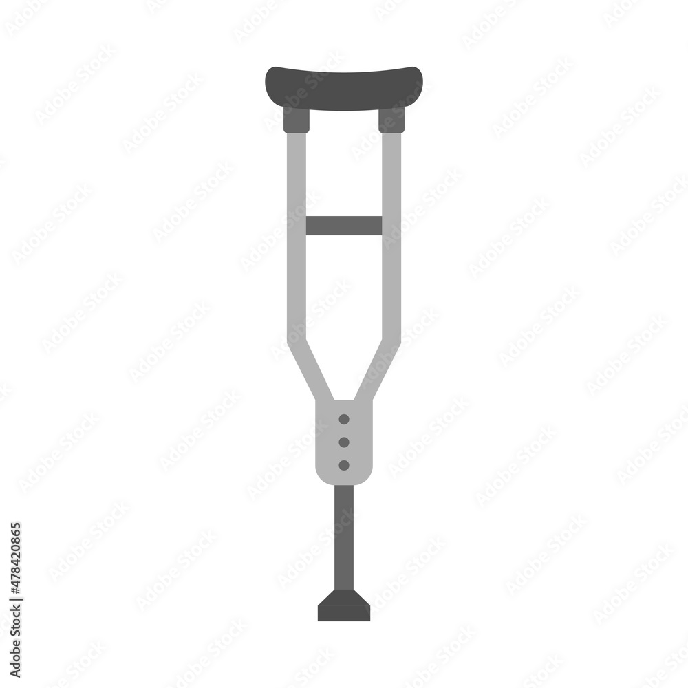 Crutch icon design template vector isolated Crutch icon design template vector isolated