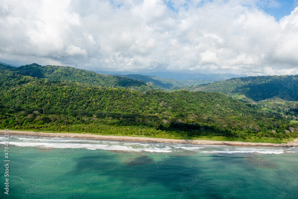 Pacific Ocean Sandy Beach Quepos Costa Rica