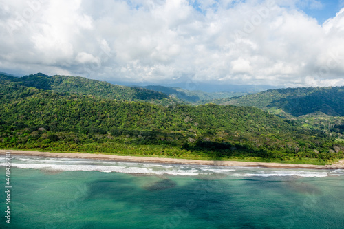 Pacific Ocean Sandy Beach Quepos Costa Rica © Overflightstock