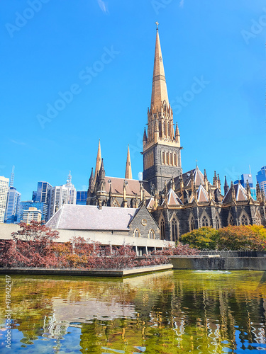 Fotografie, Obraz Church in Melbourne Victoria Australia,Saint Patrick cathedral in the center city
