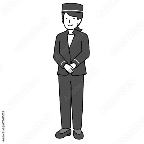 ホテルスタッフの女性