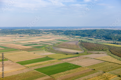 Agricultural Countryside Between Knezovo an Batina  Croatia