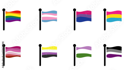 LGBT Community Flags Icons
