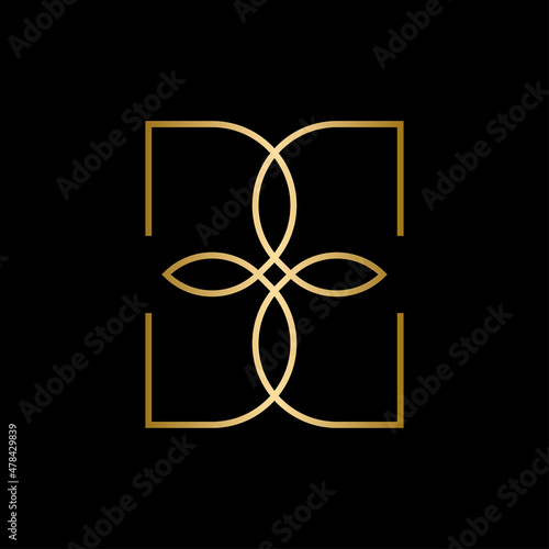 Luxury letter BB monogram logo template