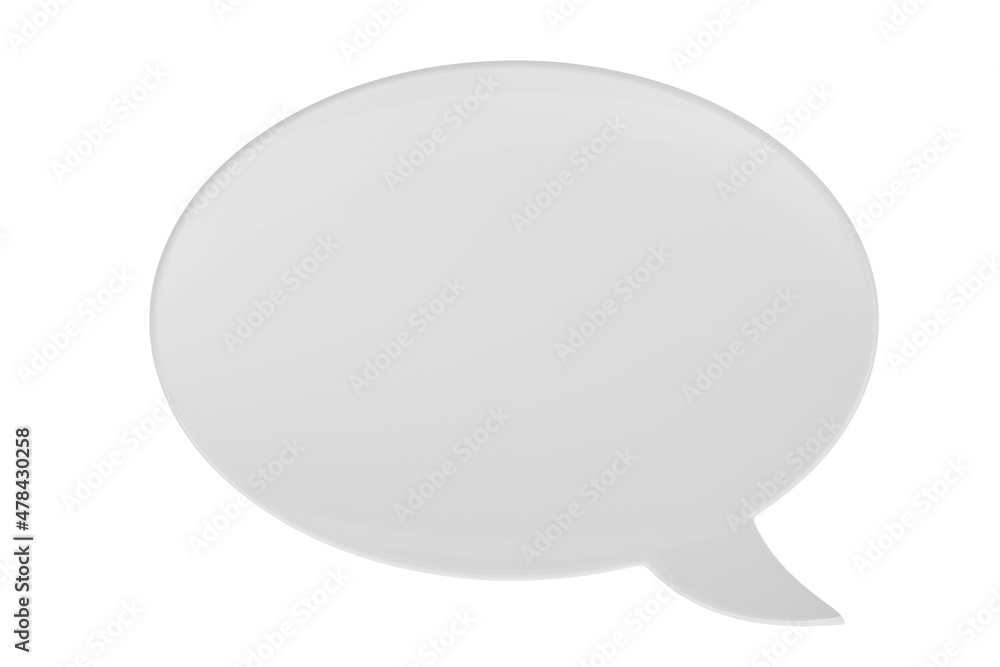 Speech bubble isolated on white background. 3D illustration. Speech bubble isolated on white background. 3D illustration.