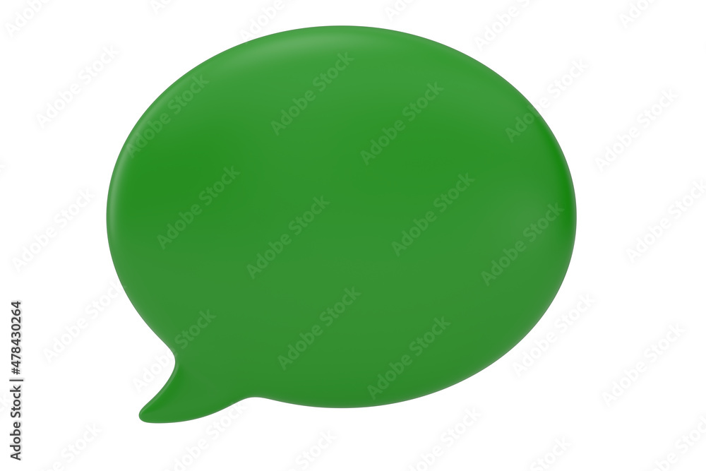 Speech bubble isolated on white background. 3D illustration. Speech bubble isolated on white background. 3D illustration.
