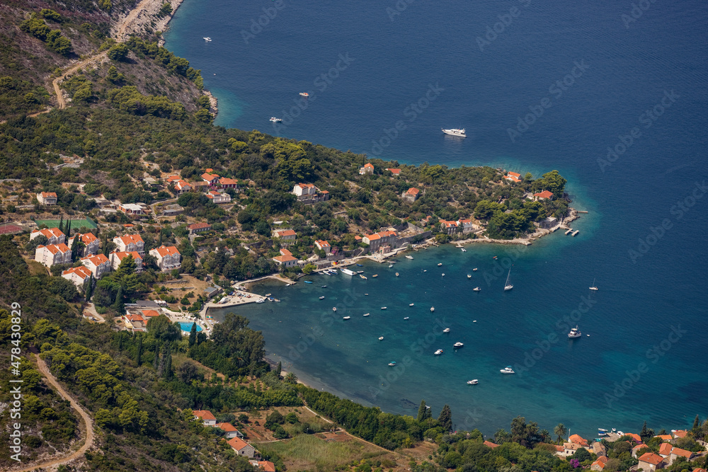 Kolocep Island. Historic City of Dubrovnik Croatia