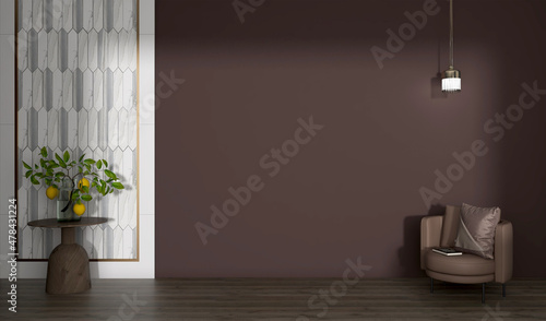 Fototapeta Naklejka Na Ścianę i Meble -  background wall brown -3d-render