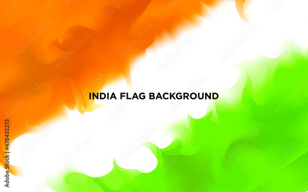 indian flag background illustration with mesh tool Stock Vector | Adobe  Stock