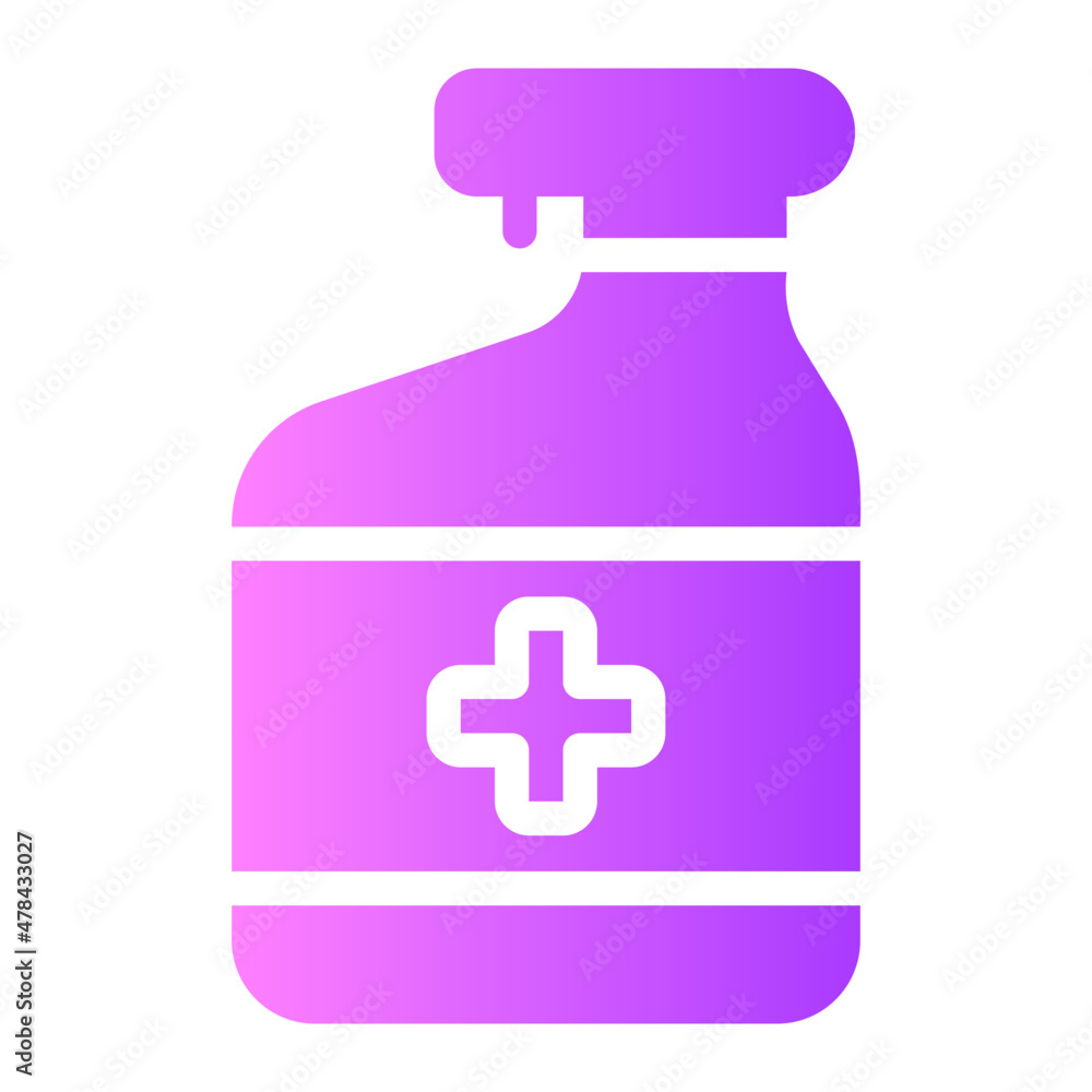 Obraz premium disinfectant gradient icon