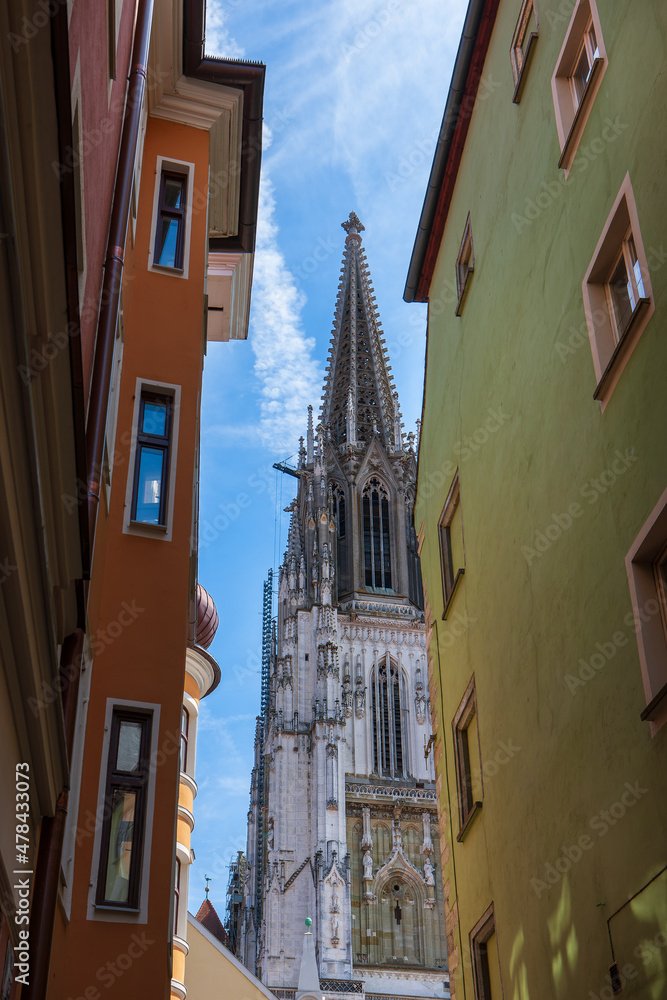Historic center of Regensburg, Bavaria, Germany
