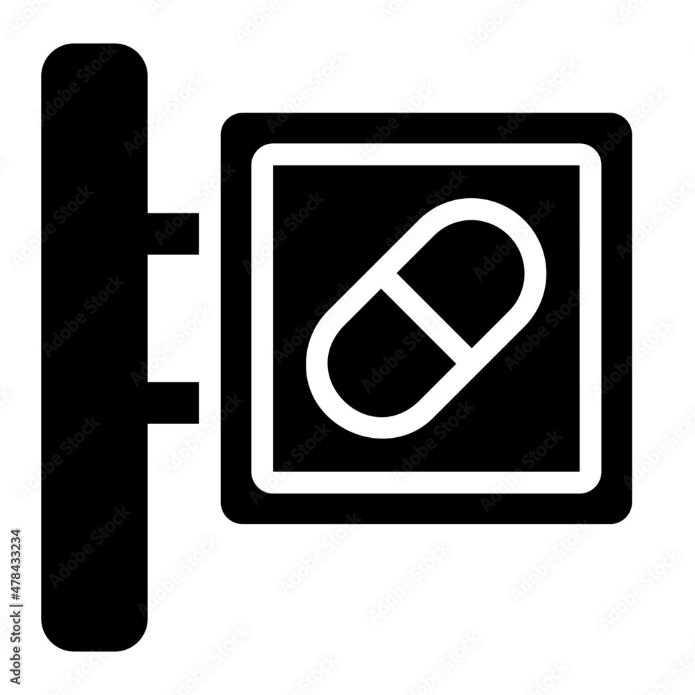pharmacy glyph icon pharmacy glyph icon