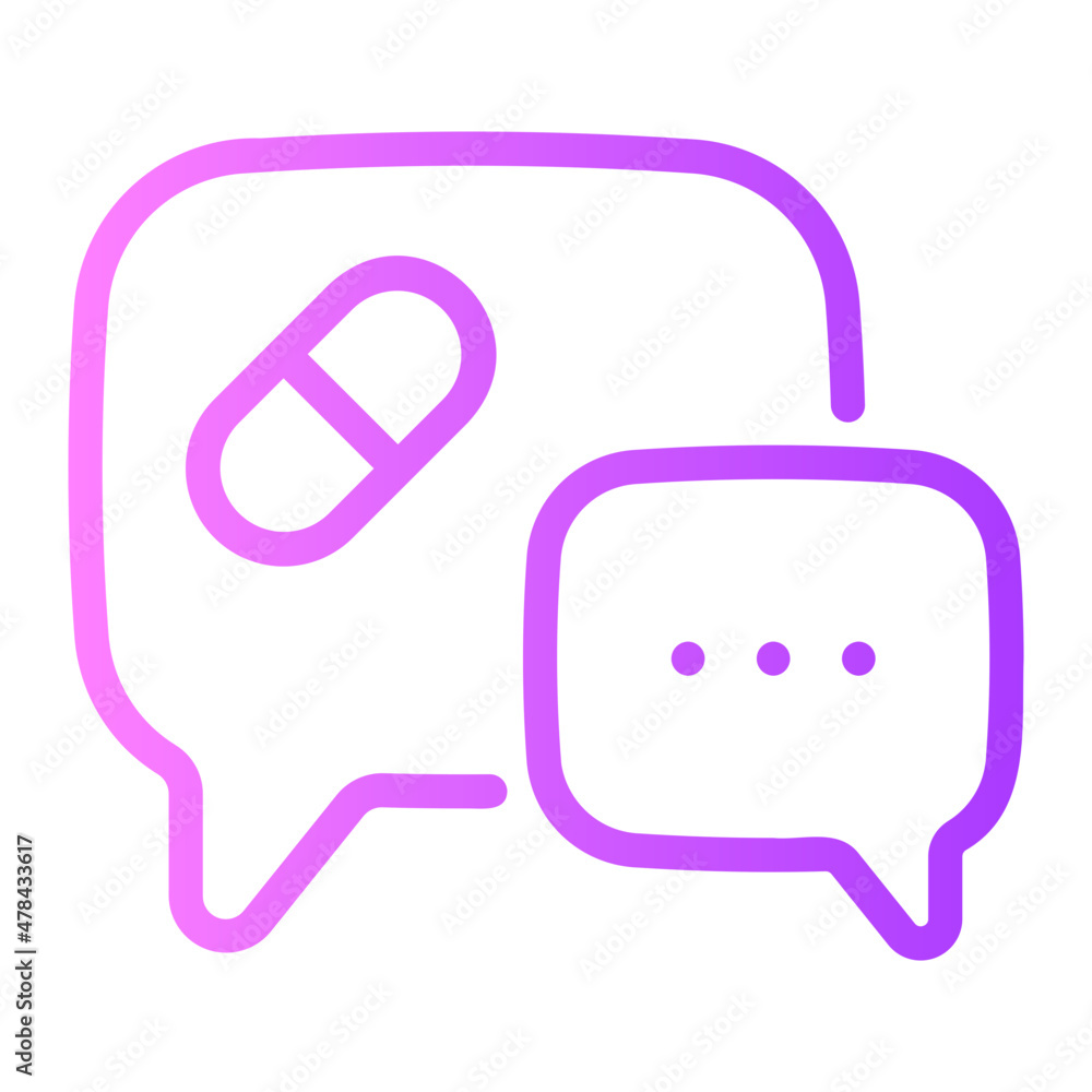 conversation gradient icon conversation gradient icon