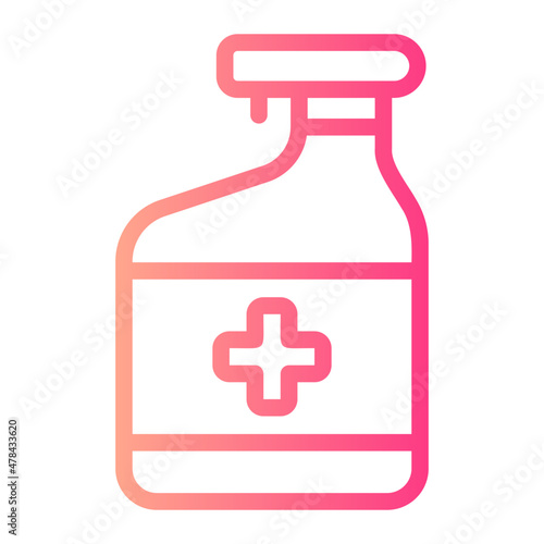 disinfectant gradient icon