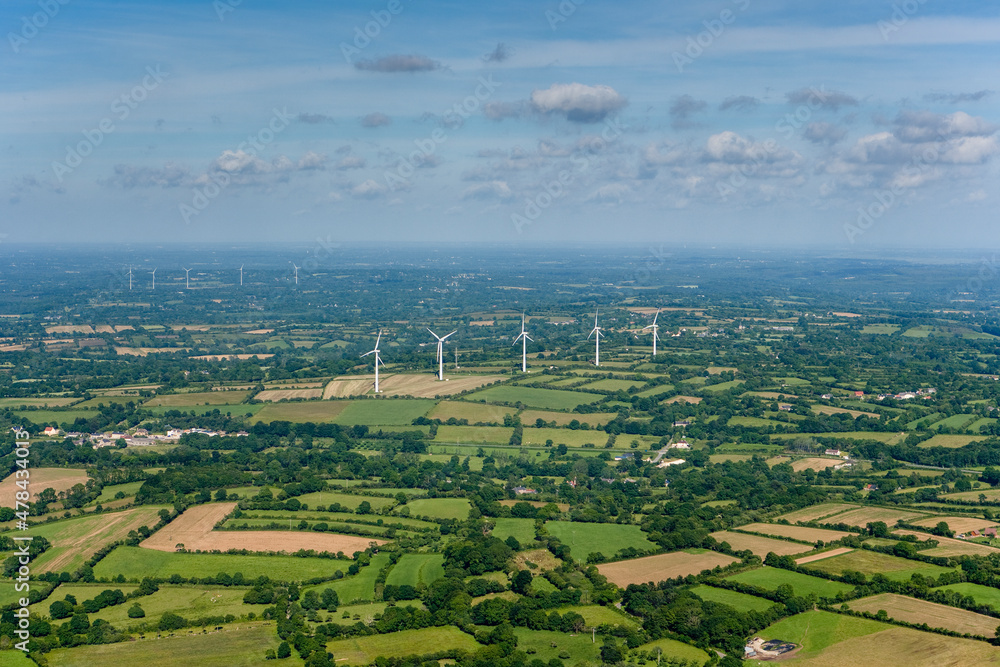  Wind Farm Les Moitiers-d'Allonne Normandy France