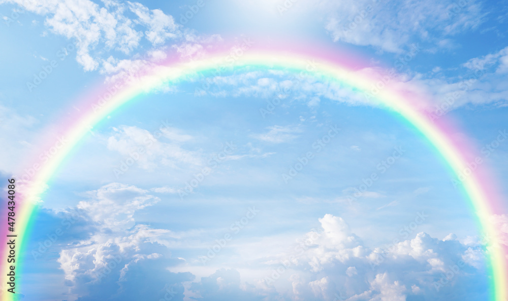 Rainbow in Blue sky