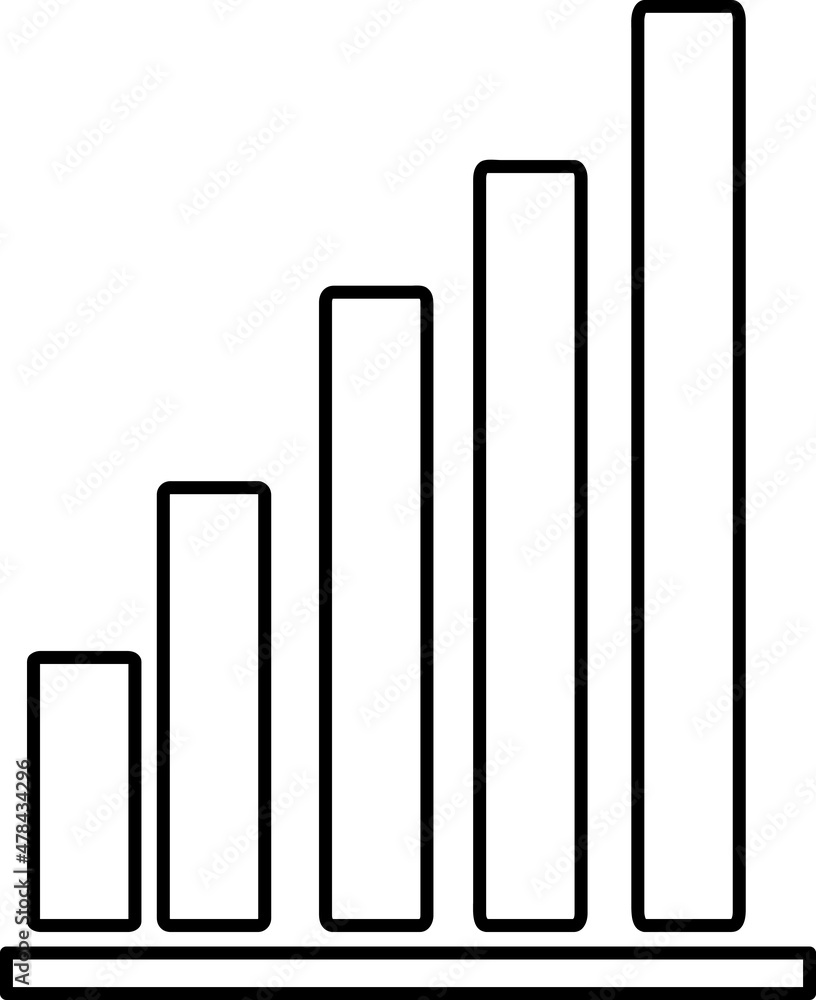 chart icon vector line art illustration on white background..eps chart icon vector line art illustration on white background..eps