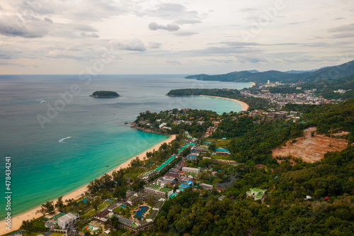 Aerial view Karon View Point in Phuket ,Thailand.