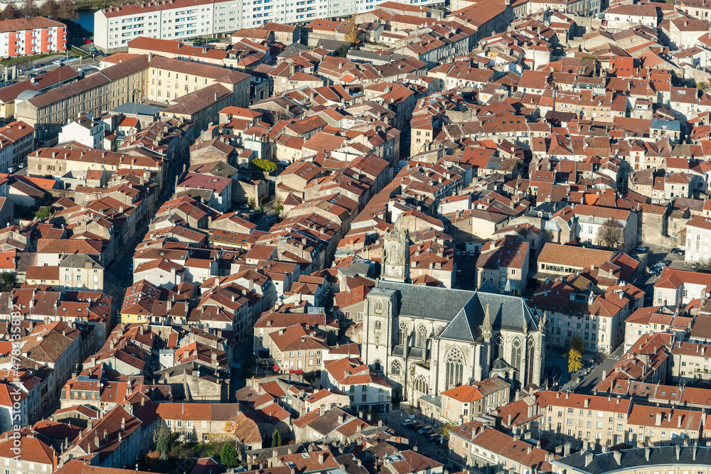 Obraz premium Aerial Toul Lorraine France