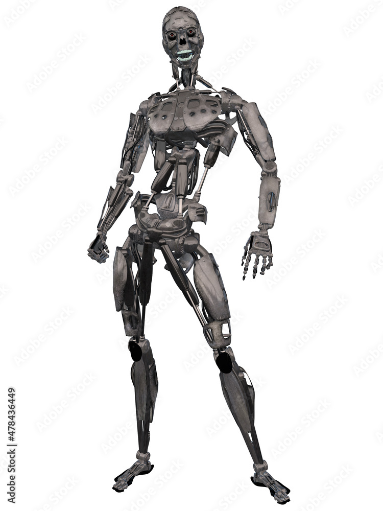 3d illustration of an robot 3d illustration of an robot