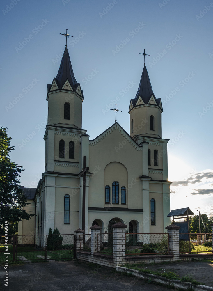 Church of St. George and the Mother of God in the village of Pershai. Belarus.