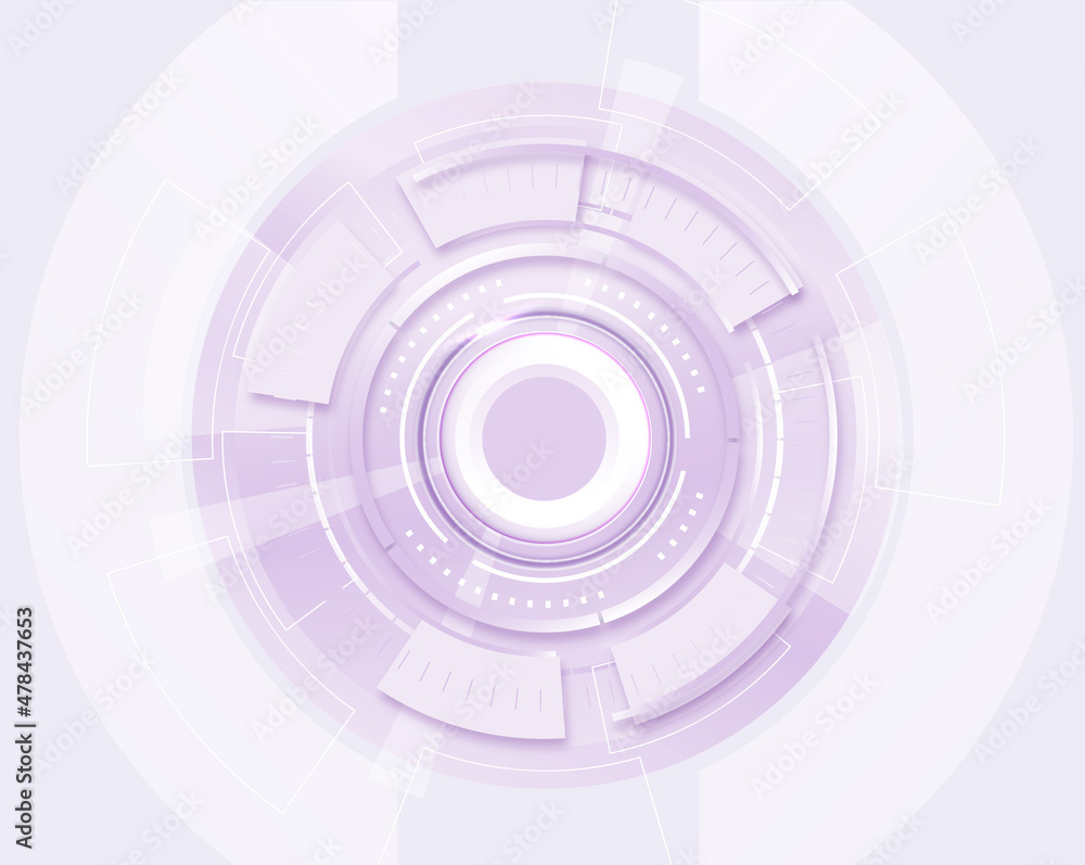 Purple technology and time machine background