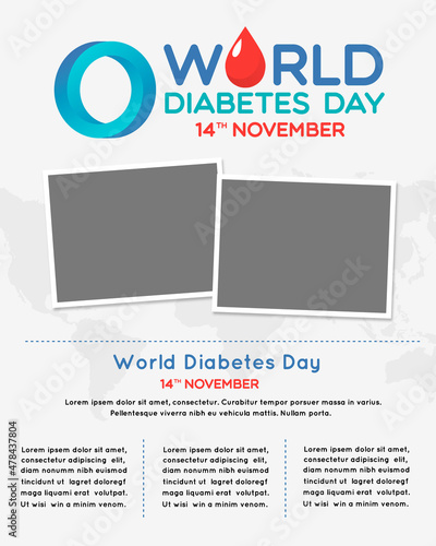 World diabetes day illutrator designWorld diabetes day illutrator design photo