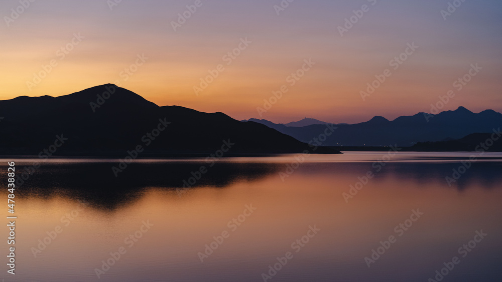 Quiet sunset view in Hong Kong Sai Kung