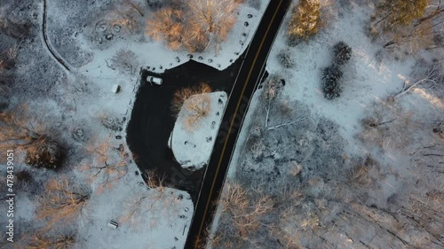 Little bennet regional park in winter - Maryland photo