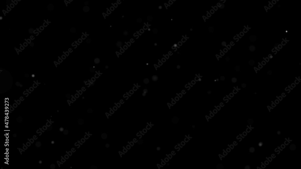 White particles moving slowly on black background 4k footage, Dust Particles footage