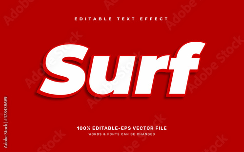 Surf text effect