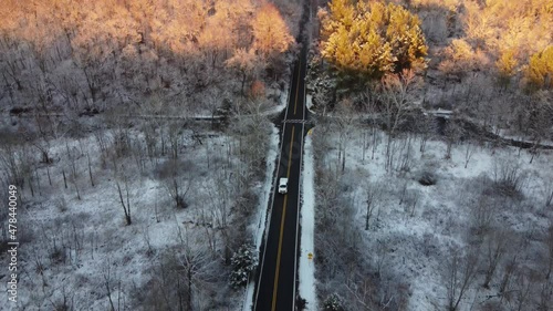 Little bennet regional park in winter - Maryland photo
