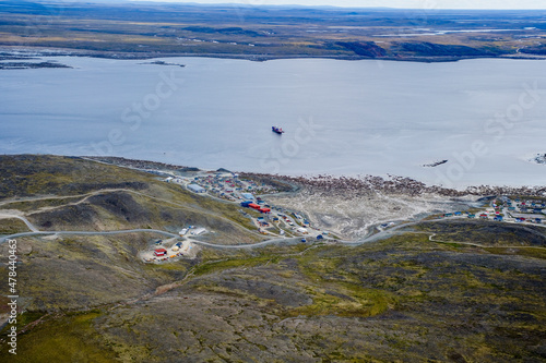 Inuit Village of Kangirsuk Nunavik Quebec Canada photo