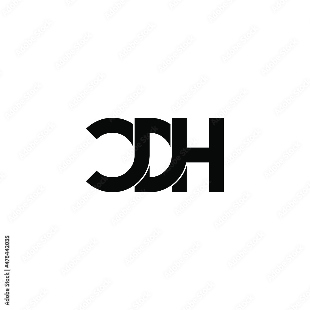 cdh letter initial monogram logo design cdh letter initial monogram logo design