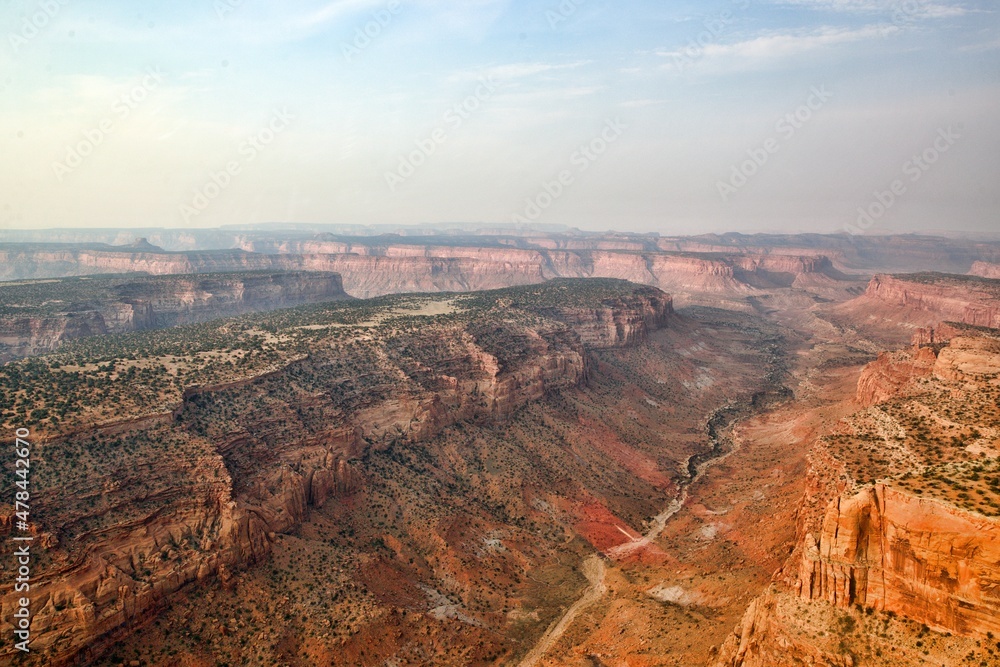 Fototapeta premium Luftaufnahme von Canyonlands