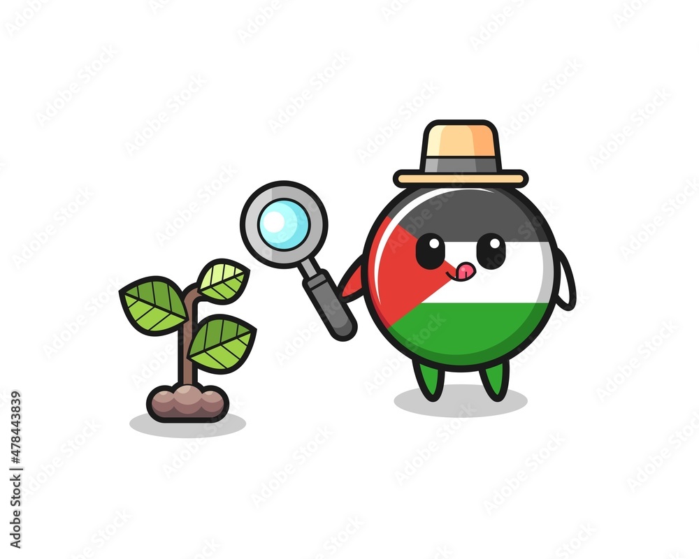 cute palestine flag herbalist researching a plants cute palestine flag herbalist researching a plants